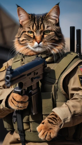 cat warrior,amurtiger,american bobtail,armored animal,aegean cat,tomcat,toyger,tactical,patrols,cat european,cat vector,strong military,cat image,vigilant,federal army,animal feline,military raptor,tiger cat,call sign,war veteran,Photography,General,Natural