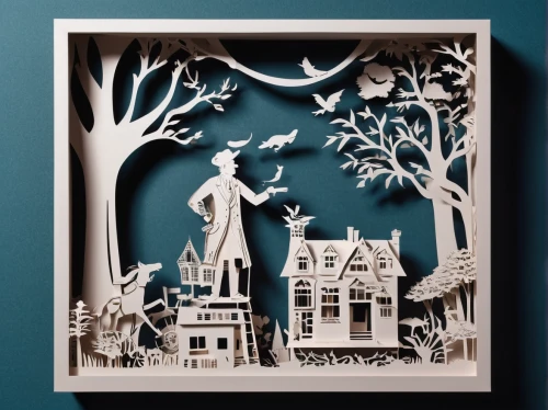 halloween frame,halloween bare trees,frame illustration,halloween illustration,enchanted forest,frame border illustration,halloween scene,haunted forest,halloween poster,birch tree illustration,children's fairy tale,fairy tale icons,halloween ghosts,the haunted house,cartoon forest,plane trees,nursery decoration,witch's house,paper art,haunted house,Unique,Paper Cuts,Paper Cuts 10
