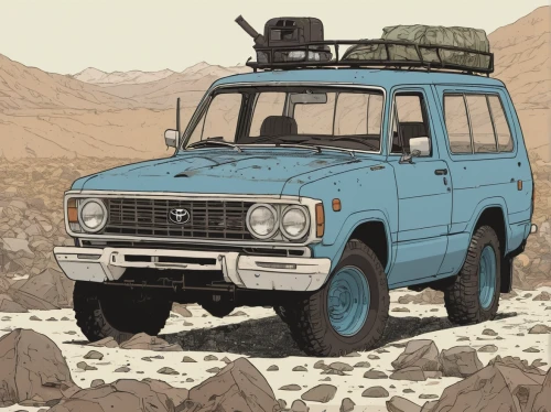 land rover series,land-rover,ford bronco ii,toyota land cruiser,uaz patriot,land rover discovery,first generation range rover,isuzu trooper,land rover,land rover defender,snatch land rover,uaz-452,lada niva,uaz-469,jeep wagoneer,expedition camping vehicle,tata sumo,ford bronco,vanagon,the pamir highway,Illustration,Vector,Vector 10