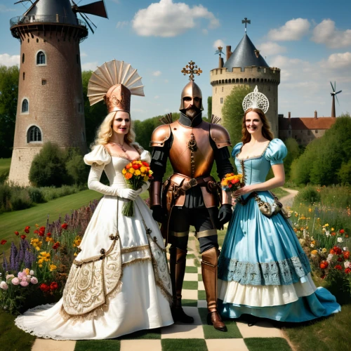 fairy tale castle sigmaringen,fairytale characters,sint rosa festival,bach knights castle,zamek malbork,puy du fou,fairy tale character,folk costumes,knight village,middle ages,fairy tale,ostfriesland,children's fairy tale,the middle ages,rendsburg,a fairy tale,hoopskirt,medieval,costume festival,folk costume,Illustration,Realistic Fantasy,Realistic Fantasy 13