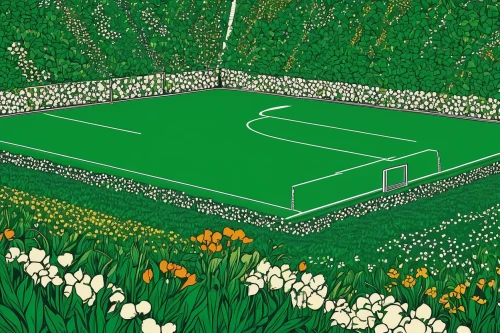 soccer field,blooming field,football pitch,forest ground,cosmos field,chives field,daffodil field,soccer-specific stadium,artificial turf,flower field,field of flowers,tulips field,flowers field,playing field,football field,tulip field,athletic field,dandelion field,flower bed,flower garden,Illustration,Black and White,Black and White 21