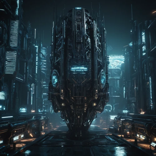 dreadnought,scifi,sci fi,black city,sci-fi,sci - fi,battlecruiser,metropolis,atlantis,mining facility,flagship,spaceship space,futuristic landscape,hall of the fallen,dark world,alien ship,carrack,eldorado,citadel,dystopian,Conceptual Art,Sci-Fi,Sci-Fi 09