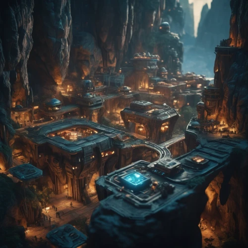 ancient city,mining facility,mountain settlement,alpine village,aurora village,human settlement,petra,escher village,knight village,mountain village,apartment complex,settlement,development concept,bogart village,fantasy city,fairy village,medieval town,marketplace,popeye village,concept art,Photography,General,Cinematic