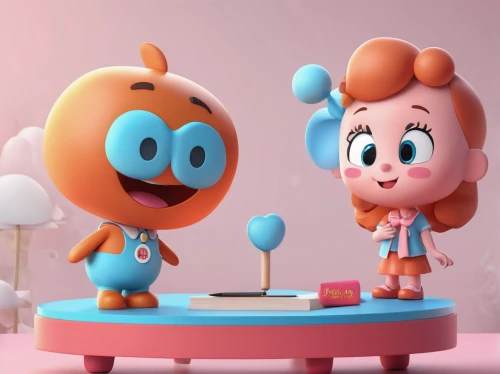 3d render,retro cartoon people,cinema 4d,stylized macaron,star balloons,bonbon,b3d,clay animation,cute cartoon character,3d model,candy bar,3d rendered,game characters,pororo the little penguin,little boy and girl,plug-in figures,boy and girl,material test,3d figure,characters,Unique,3D,3D Character