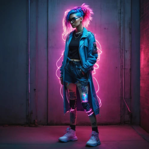 neon lights,neon light,cyberpunk,neon,80s,neon colors,punk,streampunk,blue light,ultraviolet,eleven,eighties,light paint,cyber glasses,electric,jacket,futuristic,neon body painting,neon ghosts,80's design,Illustration,Realistic Fantasy,Realistic Fantasy 24