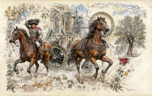 vintage christmas card,vintage illustration,christmas caravan,lithograph,christmas messenger,children's fairy tale,bach knights castle,cavalry,cross-country equestrianism,christmas scene,man and horses,christmas horse,horse riders,saint nicolas,sleigh ride,hamelin,horse-drawn carriage,hohenzollern,hunting scene,the horse at the fountain,Game Scene Design,Game Scene Design,Renaissance