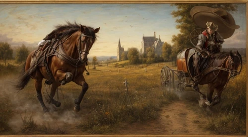 man and horses,two-horses,horse running,horse drawn,old wagon train,horse-drawn,horses,stagecoach,hunting scene,horseman,horse herder,western riding,horse riders,horseback,horse and buggy,american frontier,endurance riding,horsemanship,equine,horse trailer,Game Scene Design,Game Scene Design,Renaissance