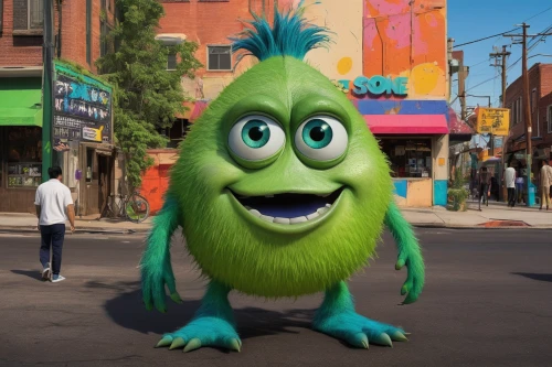 monster's inc,honeydew,the mascot,mascot,chayote,cute cartoon character,disney character,anthropomorphic,tree loc sesame,pea,anthropomorphized,granny smith,cinema 4d,island of adventure,three-lobed slime,lime,california adventure,grinch,spike,rides amp attractions,Conceptual Art,Graffiti Art,Graffiti Art 05