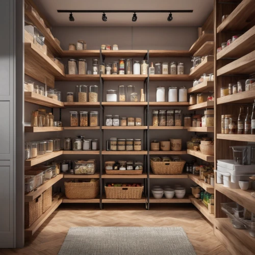 pantry,apothecary,shelving,shelves,storage cabinet,spice rack,kitchen shop,cupboard,food storage,pharmacy,soap shop,homeopathically,food storage containers,empty shelf,cabinets,the shelf,kitchen cabinet,walk-in closet,medicinal products,shelf,Photography,General,Natural
