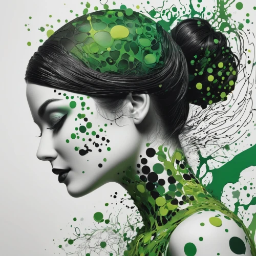 dryad,image manipulation,woman frog,the enchantress,green skin,photo manipulation,fractals art,photoshop manipulation,green bubbles,green wallpaper,celtic queen,fashion illustration,green,fractal design,photomanipulation,faery,green snake,shamrock,riddler,lily pad,Illustration,Abstract Fantasy,Abstract Fantasy 13