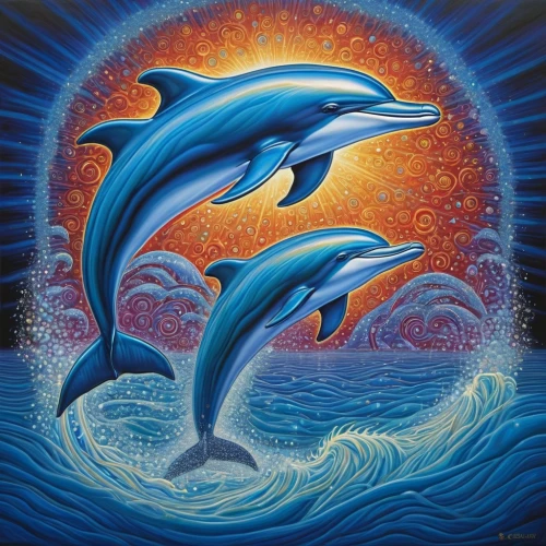 two dolphins,oceanic dolphins,dolphins,dolphin background,bottlenose dolphins,dolphins in water,porpoise,dolphin-afalina,dolphin,dolphin coast,the dolphin,bottlenose dolphin,dusky dolphin,cetacean,dolphin show,dolphin swimming,whales,dolphinarium,marine mammal,dolphin school,Illustration,Abstract Fantasy,Abstract Fantasy 21