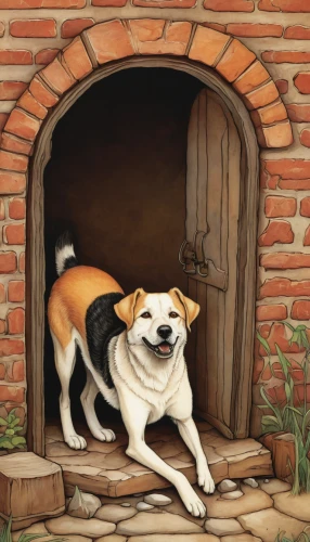 dog house,dog house frame,dog illustration,kennel,doghouse,the pembroke welsh corgi,corgi,pembroke welsh corgi,wood doghouse,welschcorgi,smaland hound,dog drawing,pizza oven,corgis,potcake dog,charcoal kiln,plummer terrier,brick-kiln,welsh corgi,outdoor dog,Illustration,Retro,Retro 19