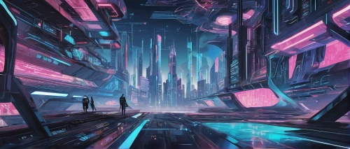 futuristic landscape,cyberpunk,futuristic,scifi,metropolis,cityscape,cyberspace,vapor,cyber,vast,shinjuku,sci-fi,sci - fi,dystopia,fantasy city,dystopian,descent,tokyo city,space port,colorful city,Conceptual Art,Sci-Fi,Sci-Fi 06
