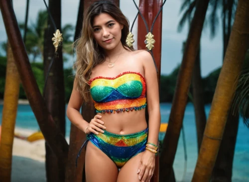 two piece swimwear,social,hula,tropical floral background,beach background,colorful floral,lei,colorful background,candy island girl,colorful,bora-bora,one-piece swimsuit,girl in swimsuit,tie dye,cabana,swimwear,catarina,tropical bird,neon body painting,pineapple top