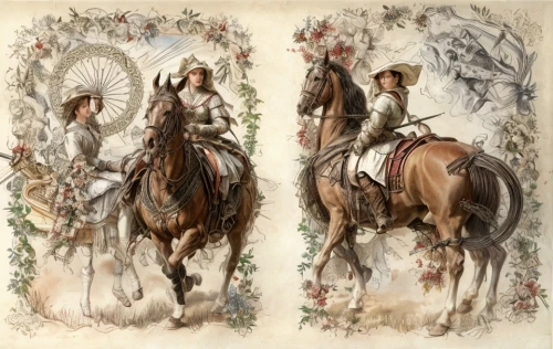 andalusians,cavalry,two-horses,horse riders,hunting scene,horseback,pilgrims,horses,western riding,man and horses,tapestry,arabian horses,equestrian,stagecoach,carriages,musketeers,khokhloma painting,horse herder,four seasons,illustrations,Game Scene Design,Game Scene Design,Renaissance