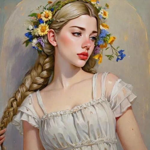 girl in a wreath,girl in flowers,portrait of a girl,jessamine,wreath of flowers,fantasy portrait,mystical portrait of a girl,girl portrait,young woman,beautiful girl with flowers,flower girl,kahila garland-lily,young girl,spring crown,flower crown,romantic portrait,linden blossom,girl picking flowers,flower fairy,blooming wreath
