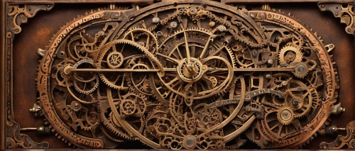 ship's wheel,ships wheel,longcase clock,steampunk gears,grandfather clock,carved wood,clockmaker,patterned wood decoration,armoire,wood carving,openwork frame,cogwheel,openwork,ornamental wood,cogs,escutcheon,iron door,compass rose,decorative element,dartboard,Illustration,Realistic Fantasy,Realistic Fantasy 13