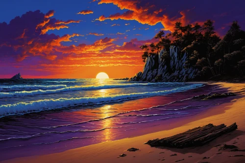 beach landscape,sunset beach,coastal landscape,coast sunset,sunrise beach,beach scenery,dream beach,sea landscape,seascape,mountain beach,landscape background,beautiful beach,beautiful beaches,sunset,dark beach,sand coast,an island far away landscape,paradise beach,landscape with sea,tropical sea,Conceptual Art,Daily,Daily 09