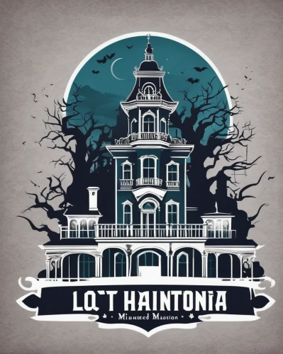 the haunted house,haunted house,haunted castle,ghost castle,halloween illustration,transylvania,halloween and horror,lostplace,mortuary temple,victorian,haunted cathedral,halloween background,lasiommata,little house,ghost train,ghost hunters,haunted,house silhouette,landmarks,retro halloween,Unique,Design,Logo Design