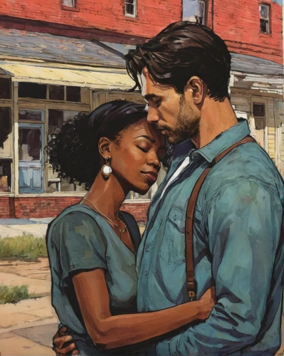 black couple,young couple,vintage boy and girl,vintage man and woman,two people,romantic portrait,as a couple,mississippi,david bates,pda,shepherd romance,oil on canvas,man and woman,man and wife,the hands embrace,romantic scene,dancing couple,boy and girl,beautiful couple,oil painting on canvas,Illustration,Paper based,Paper Based 05