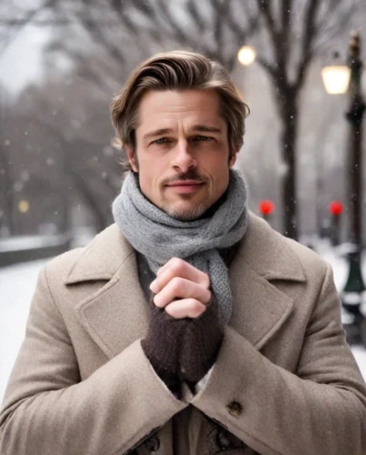 overcoat,white-collar worker,formal gloves,coat color,gentlemanly,jack rose,blogger icon,menswear,snowy,gentleman,outerwear,gatsby,in the snow,great gatsby,scarf,winter background,man's fashion,gosling,snow man,the snow falls
