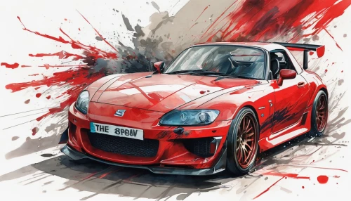 car drawing,sports car racing,honda s2000,mazda rx-8,automobile racer,3d car wallpaper,red motor,car racing,mg zr,illustration of a car,racing car,toyota 86,cartoon car,game car,street racing,fast cars,race car,sport car,racecar,autocross,Illustration,Paper based,Paper Based 13