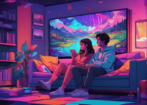 livingroom,playing room,romantic night,study room,living room,connected,sky apartment,shared apartment,evening atmosphere,room,modern room,spaces,romantic scene,dream world,indoors,study,digital nomads,summer evening,listening to music,sci fiction illustration,Conceptual Art,Daily,Daily 21