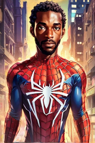 spider-man,peter,spider man,spider the golden silk,the suit,spider,spider network,spiderman,a black man on a suit,superhero background,hero,peter i,marvelous,marvel,big hero,felix,african man,wall,cg artwork,arachnid