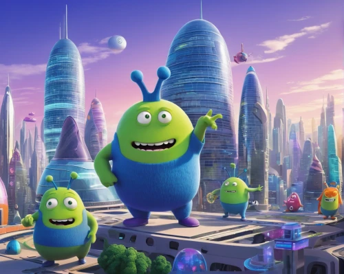 gooseberry family,wall,alien planet,alien invasion,patrol,monster's inc,alien world,defense,aaa,chayote,honeydew,pepino,pea,fantasy city,wuhan''s virus,pear cognition,chucas towers,invasion,children's background,cute cartoon character,Illustration,Retro,Retro 02