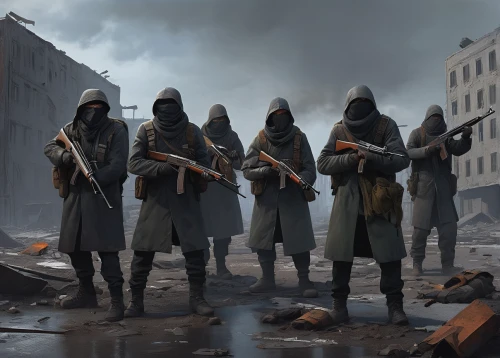 warsaw uprising,assassins,stalingrad,storm troops,tervuren,monks,troop,soldiers,verdun,rangers,concept art,krakow,orchestra division,balaclava,bandit theft,kalashnikov,outbreak,katowice,patrols,the army,Conceptual Art,Sci-Fi,Sci-Fi 07