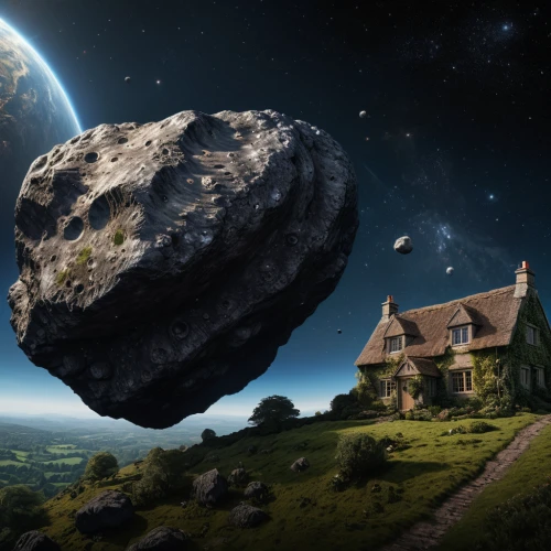 asteroid,terraforming,meteorite,earth rise,asteroids,meteor,old earth,exoplanet,balanced boulder,meteorite impact,celestial object,astronomical object,planet eart,digital compositing,alien planet,planet,meteor rideau,stone ball,photo manipulation,earth station,Photography,General,Natural
