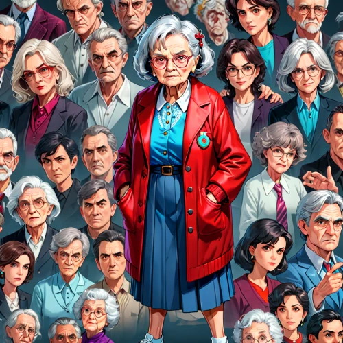 pensioners,cartoon people,elderly people,senior citizens,vector people,sci fiction illustration,retro cartoon people,stan lee,senior citizen,old people,people characters,retirement home,darjeeling,elderly person,portrait background,game illustration,seven citizens of the country,elderly,pensioner,game art,Anime,Anime,General