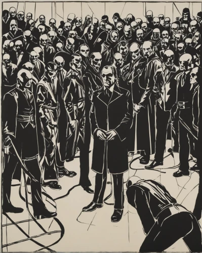 mafia,assassination,crowds,mono-line line art,bystander,cool woodblock images,escher,onlookers,crowd,spy visual,hand-drawn illustration,crowd of people,orchestra,crowded,office line art,funeral,dance of death,murder of crows,the crowd,game illustration,Conceptual Art,Oil color,Oil Color 15