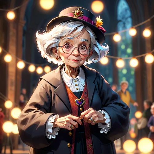 grandma,old woman,elderly lady,librarian,granny,grandmother,senior citizen,nanny,fantasy portrait,artist portrait,elderly person,portrait background,victorian lady,grandparent,merchant,old age,fairy tale character,old elisabeth,reading glasses,scholar,Anime,Anime,General