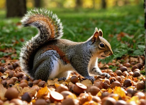 acorns,eurasian squirrel,sciurus carolinensis,relaxed squirrel,atlas squirrel,squirrel,to collect chestnuts,abert's squirrel,douglas' squirrel,eurasian red squirrel,chestnuts,tree squirrel,chestnut animal,squirell,gray squirrel,chilling squirrel,collecting nut fruit,hazelnuts,squirrels,sciurus,Illustration,Paper based,Paper Based 16