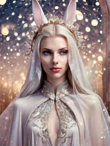 fairy queen,faery,faerie,the snow queen,suit of the snow maiden,fairy tale character,white rose snow queen,fantasy picture,fantasy portrait,fairy tales,fairy,fantasy art,children's fairy tale,fantasy woman,the enchantress,elven,fairytale characters,white rabbit,fairy tale icons,fairy tale