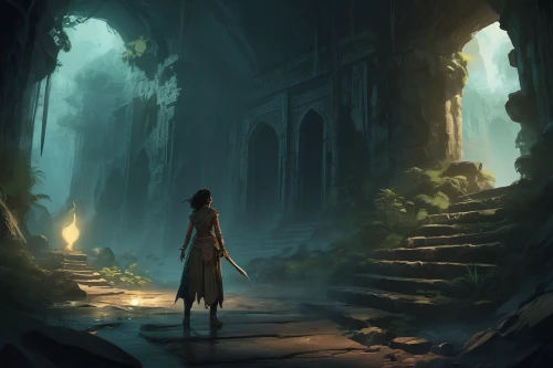 lost place,wander,the path,exploration,the mystical path,threshold,pathway,hollow way,lostplace,ruins,lost places,croft,forest path,wanderer,ancient city,passage,ruin,road forgotten,stroll,hall of the fallen,Conceptual Art,Fantasy,Fantasy 02