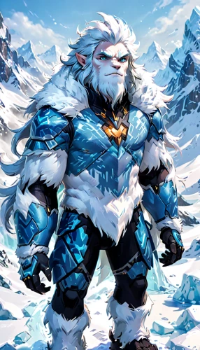 father frost,nordic bear,yeti,iceman,polar,king ortler,tundra,eskimo,white walker,northrend,arctic,snow mountain,gongga snow mountain,eternal snow,snow owl,mountain guide,polar aurora,norse,nordic,thermokarst,Anime,Anime,General