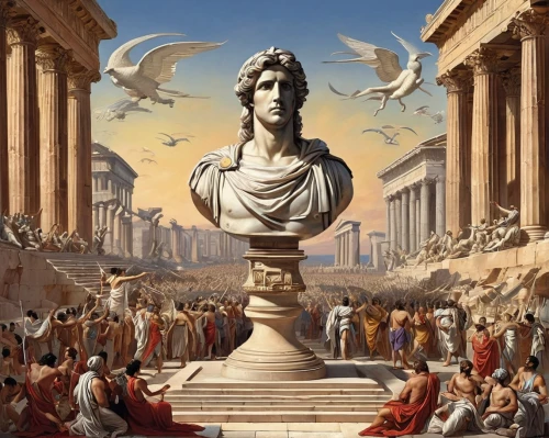 justitia,school of athens,apollo and the muses,rome 2,classical antiquity,neoclassical,apollo hylates,apollo,the roman empire,julius caesar,asclepius,ancient rome,imperator,cd cover,neoclassic,trajan,vittoriano,the ancient world,athene brama,odyssey,Art,Classical Oil Painting,Classical Oil Painting 02