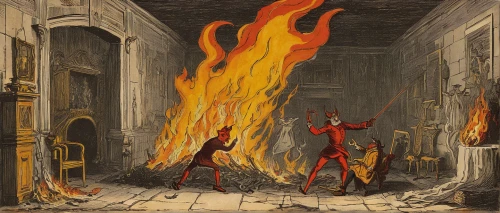 the conflagration,fire-eater,fire eater,conflagration,door to hell,fire-fighting,dante's inferno,fire-extinguishing system,flamiche,burning torch,fire devil,smouldering torches,inflammable,fire artist,fire master,fire extinguishing,burning house,fire dance,fire screen,arson,Art,Classical Oil Painting,Classical Oil Painting 39