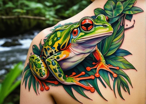 pacific treefrog,red-eyed tree frog,wallace's flying frog,tree frog,barking tree frog,green frog,coral finger tree frog,litoria fallax,hyla,squirrel tree frog,frog through,tree frogs,woman frog,shrub frog,eastern dwarf tree frog,bull frog,frog king,pond frog,litoria caerulea,water frog,Conceptual Art,Oil color,Oil Color 08