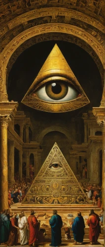 all seeing eye,egyptology,freemasonry,third eye,freemason,the eyes of god,masonic,ancient egypt,masons,maat mons,the illusion,see no evil,esoteric,cosmic eye,pharaohs,pharaonic,occult,somtum,khufu,ancient egyptian,Art,Classical Oil Painting,Classical Oil Painting 04