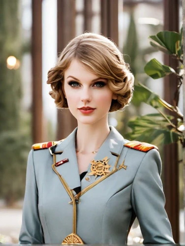 military uniform,military officer,colonel,stewardess,imperial coat,military,military person,flight attendant,military organization,military rank,the sandpiper general,general,a uniform,navy,cadet,strong military,policewoman,fighter pilot,brigadier,uniform