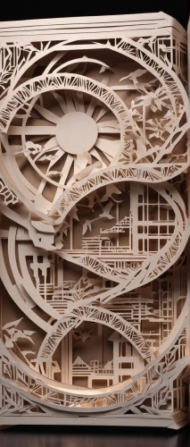 mechanical puzzle,wood skeleton,the laser cuts,openwork frame,wooden construction,wood carving,trivet,wood type,wooden cable reel,wooden frame construction,carved wood,woodtype,wood art,wooden toy,bamboo frame,kinetic art,wooden toys,corrugated cardboard,connecting rod,art nouveau frames,Unique,Paper Cuts,Paper Cuts 03