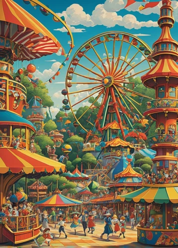 amusement park,fairground,carousel,amusement ride,merry-go-round,oktoberfest background,annual fair,funfair,theme park,the disneyland resort,summer fair,carnival,carnival tent,children's ride,coney island,tokyo disneyland,merry go round,luna park,disney-land,oktoberfest,Conceptual Art,Daily,Daily 33