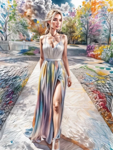 marilyn monroe,fashion illustration,girl in a long dress,marilyn,woman walking,world digital painting,color pencil,chalk drawing,fashion vector,marylyn monroe - female,cinderella,watercolor women accessory,digital art,photo painting,digital artwork,fashion sketch,pencil color,color pencils,digital painting,art