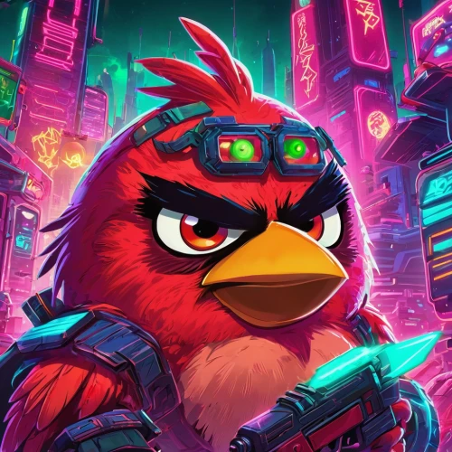 angry bird,3d crow,owl background,griffon bruxellois,serious bird,stadium falcon,angry birds,mobile video game vector background,red robin,game illustration,caique,cyberpunk,red bird,redcock,falcon,bird bird kingdom,game art,strawberries falcon,bird png,red beak,Conceptual Art,Sci-Fi,Sci-Fi 27