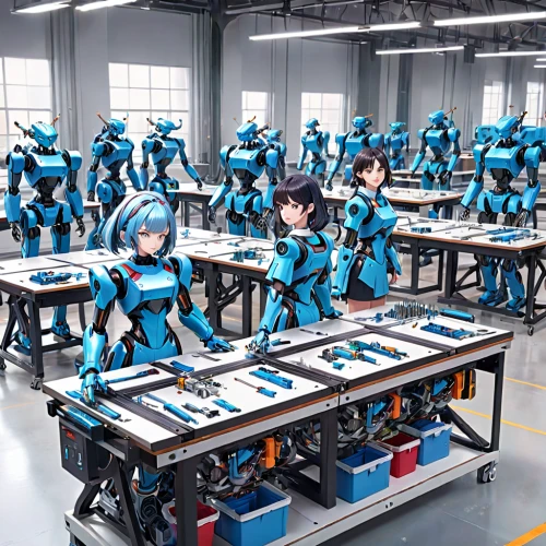 automation,robotics,robots,sewing factory,heavy object,bot training,assembly line,manufacturing,manufacture,riveting machines,toner production,robot combat,industrial robot,automated,mass production,workforce,manufactures,evangelion eva 00 unit,machine learning,machine tool,Anime,Anime,General