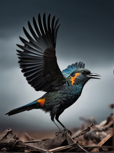 great-tailed grackle,white-winged widowbird,black billed magpie,red winged blackbird,new caledonian crow,red-winged blackbird,greater antillean grackle,3d crow,giant kingfisher,boat tailed grackle,grackle,blue rock thrush,bird of paradise,brewer's blackbird,alpine chough,corvus corax,european starling,magpie,starling,bird-of-paradise,Photography,Fashion Photography,Fashion Photography 06