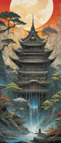 forbidden palace,chinese architecture,oriental painting,asian architecture,hall of supreme harmony,temples,tsukemono,chinese art,japanese art,chinese temple,japan landscape,stone pagoda,hanging temple,buddhist hell,temple fade,japanese architecture,pagoda,the golden pavilion,shirakami-sanchi,ancient city,Conceptual Art,Fantasy,Fantasy 09